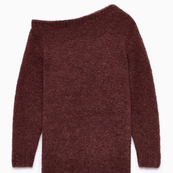 Aritzia Wilfred Free Brisinger Alpaca Merino Wool Oversized Chunky Knit Sweater - Picture 2 of 10